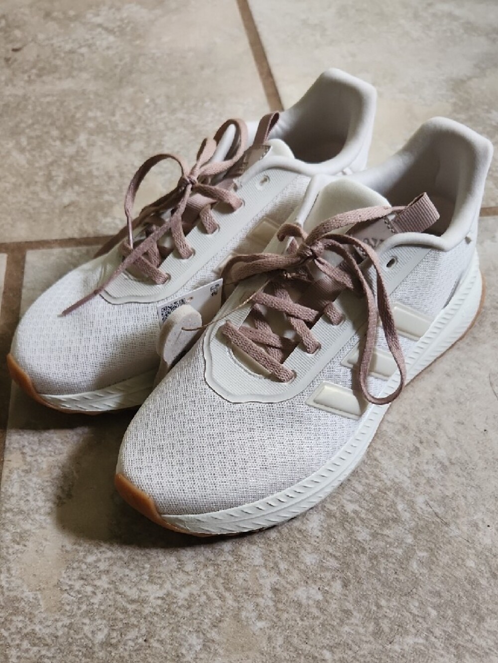 Adidas White/Cream Cloudfoam Sneakers